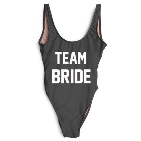 Team Bride One Piece Swimsuit - Picture 1 of 3